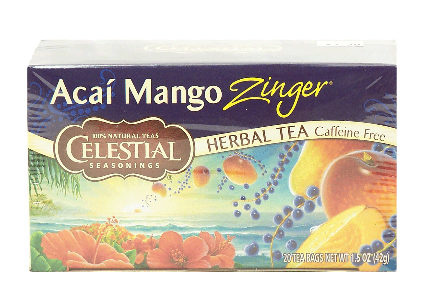 Celestial Seasonings Zinger acai mango herbal tea, caffeine free, 20-bags Full-Size Picture